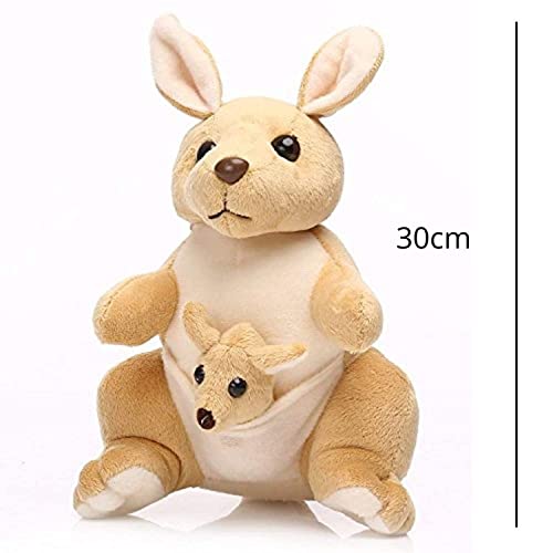 Image of Plush Stuffed Animal Toy | Ultra Soft and Cuddly Teddy for Kids and Adults | Cute Hugging Doll for Gifting, and Bedroom Decor (Kangaroo)