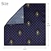 MANSPHIL Blue Dots Pocket Squares for Men, 100% Silk Suit Handkerchiefs for Formal Tuxedo Wedding Event Prom