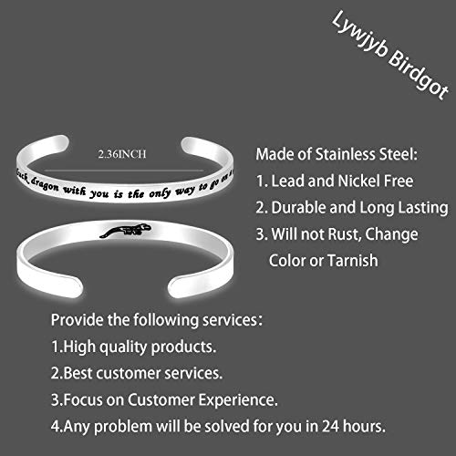 Lywjyb Birdgot Movie Inspired Gift Literary Bracelet Movie 80s Fan Gift2