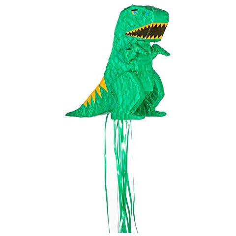 Fax Potato Dinosaur Pull String Cardboard Pinata - Fill Your Own Kids Party Accessory Decoration - W41cm x D15cm x H45cm Cover