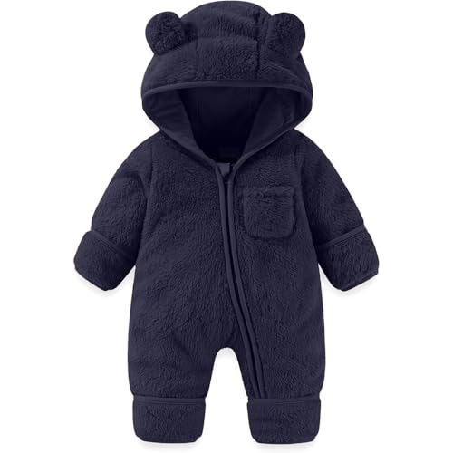 L'outfit da orsetto per neonata terrà sicuramente al caldo le vostre bambine vostri bambini durante i mesi più 'inverno. Gli orli avvolgenti e il design delle tasche lo rendono più comodo e pratico per il vostro bambino durante le attività all'aperto.