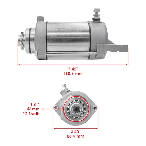 Caltric Starter Compatible con Kawasaki KAF450 Mule 1000 2007 y anteriores miniatura 2