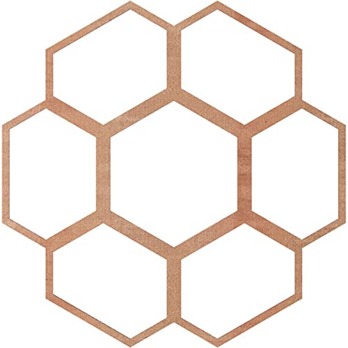 Image of Ekena Millwork 40 inchOD x 14 1 /8 inchID x 3 /8 inchT Florin Wood Fretwork Pierced Ceiling Medallion, Cherry