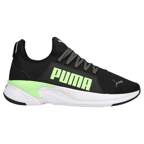 PUMA Softride Premier Slip-On Men's Slip On, Puma Black/Fizzy Lime, 10 M