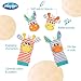 Playgro Wrist Rattle and Foot Finder Set - Engaging Developmental Toys for Babies 0-12 Months with Adorable Jungle Friends - Baby's First Rattle Socks & Hand Entertainment, an Ideal Baby Kicking Toy