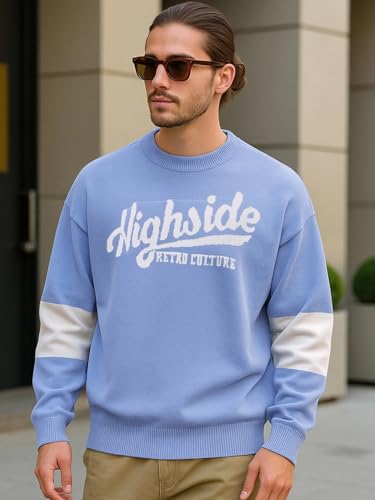 Image of Bewakoof Acrylic Men's Round Neck Sweater