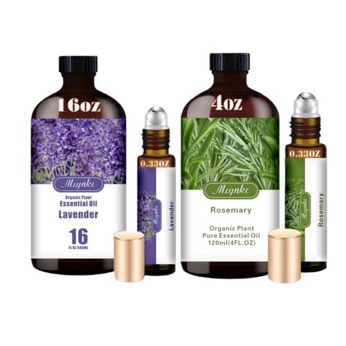 Aceites esenciales de lavanda y romero 16oz y 4oz