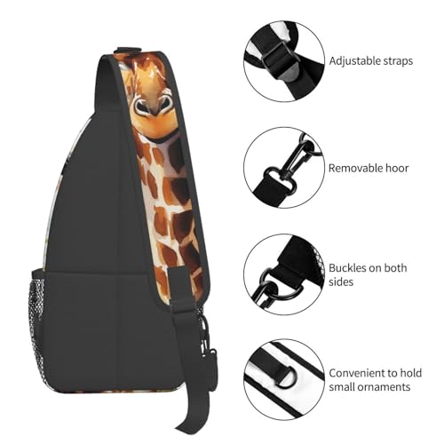 Morrales de Senderismo Tipo Sling para Adultos Negro miniatura 5