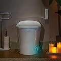 WOODBRIDGE Smart Bidet Toilet with Auto Open/Close Lid, Foot Sensor Operation,Dual Auto Flush, Heated Seat, Power Outage Flush,Hygienic Wash,Night Light,LT610
