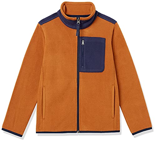 Amazon Essentials Boys and Toddlers' Polar Fleece Full-Zip Mock Jacket - Discontinued Colors