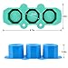 2 Pcs SJ Polygonal Plant Flower Pot Silicone Molds, DIY Ceramic Craft Casting Concrete Molds, Silicone Ice Cube Tray