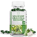 BBEEAAUU Soursop Graviola Capsules with Kelp, for Cell Regeneration, Enhances Immunity, Digestive Support, Anti-oxidant* Properties, Gluten Free, 120 Counts