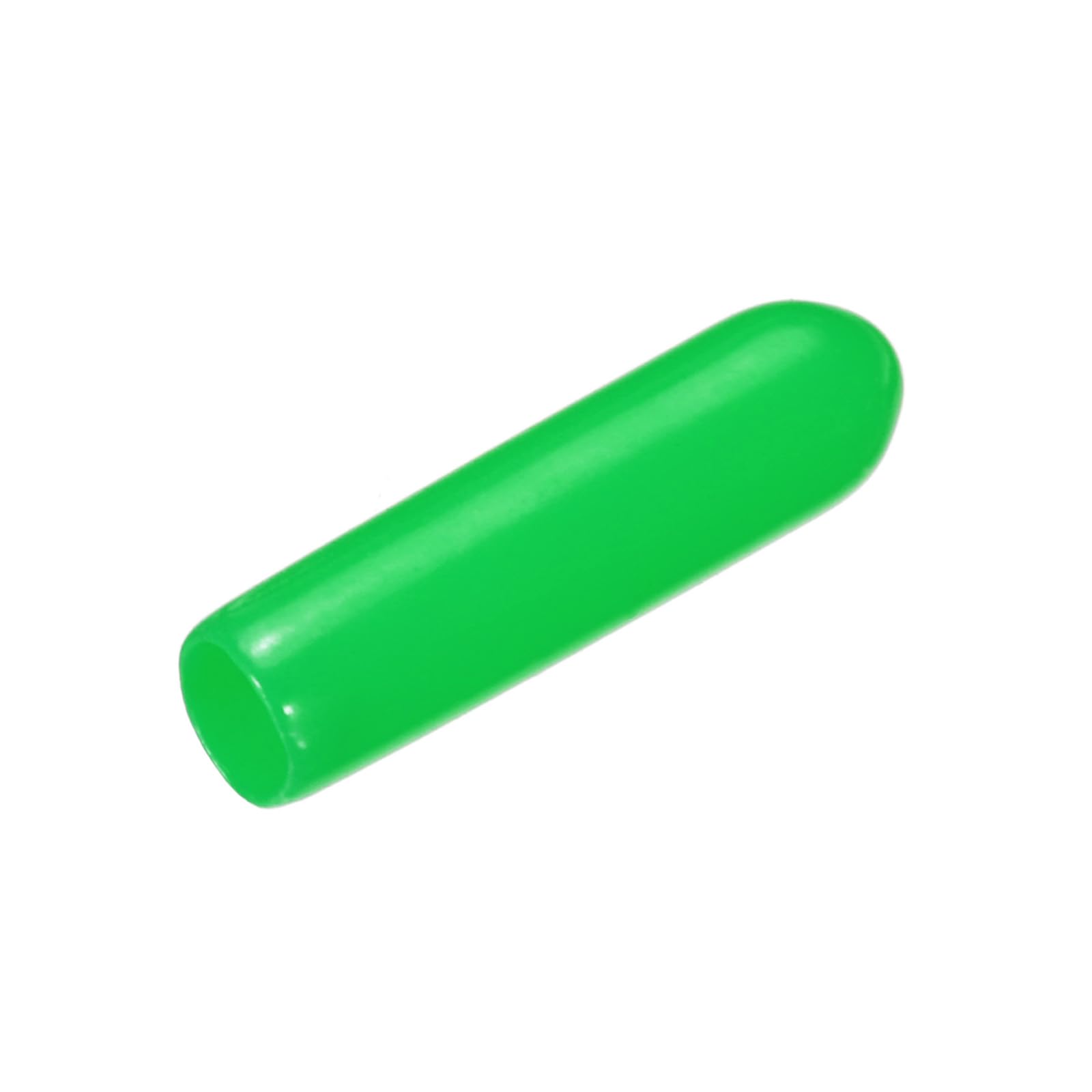 uxcell 20pcs Rubber End Caps 3mm(1/8") ID Vinyl PVC Round Tube Bolt Cap Cover Screw Thread Protectors Green