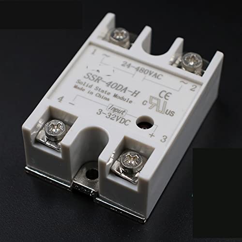 Module de relais à semi-conducteurs SSR-40DA-H 40A 250V régulateur de résistance pour l'industrie