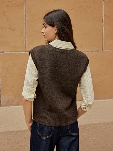 Image of CIDER Women's Sweater Vest Knit Sleeveless Pear Cute Graphic Tank Top | Fun Tops, Fall, Trendy Outfits