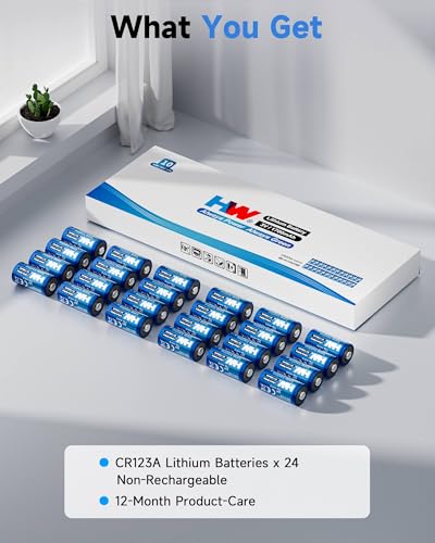 24-Pack HW CR123A 3V 1700mAh Lithium Batteries - image 7
