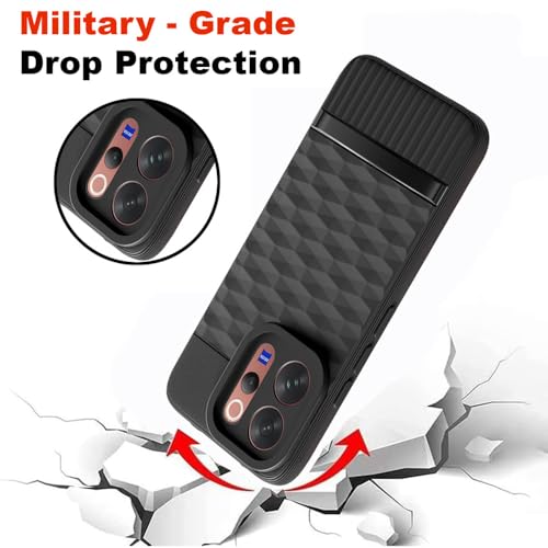 Image of Shockproof Case Compatible with Vivo V70 5G / V70 Elite 5G | Full Camera Protection | TPU Flexible Back Cover for Vivo V70 5G / V70 Elite 5G (Matte Black)