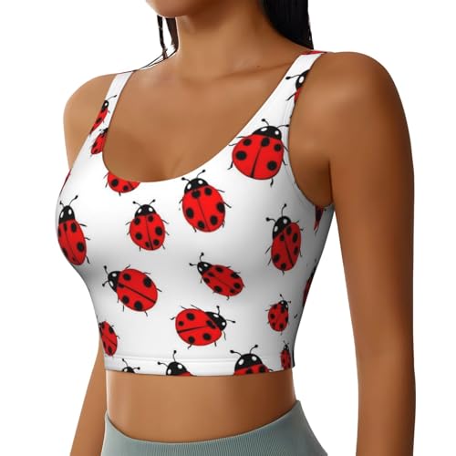 Women Girls Sexy Sports Vest U-Shaped Back Crop Vest Sportswear for Workout