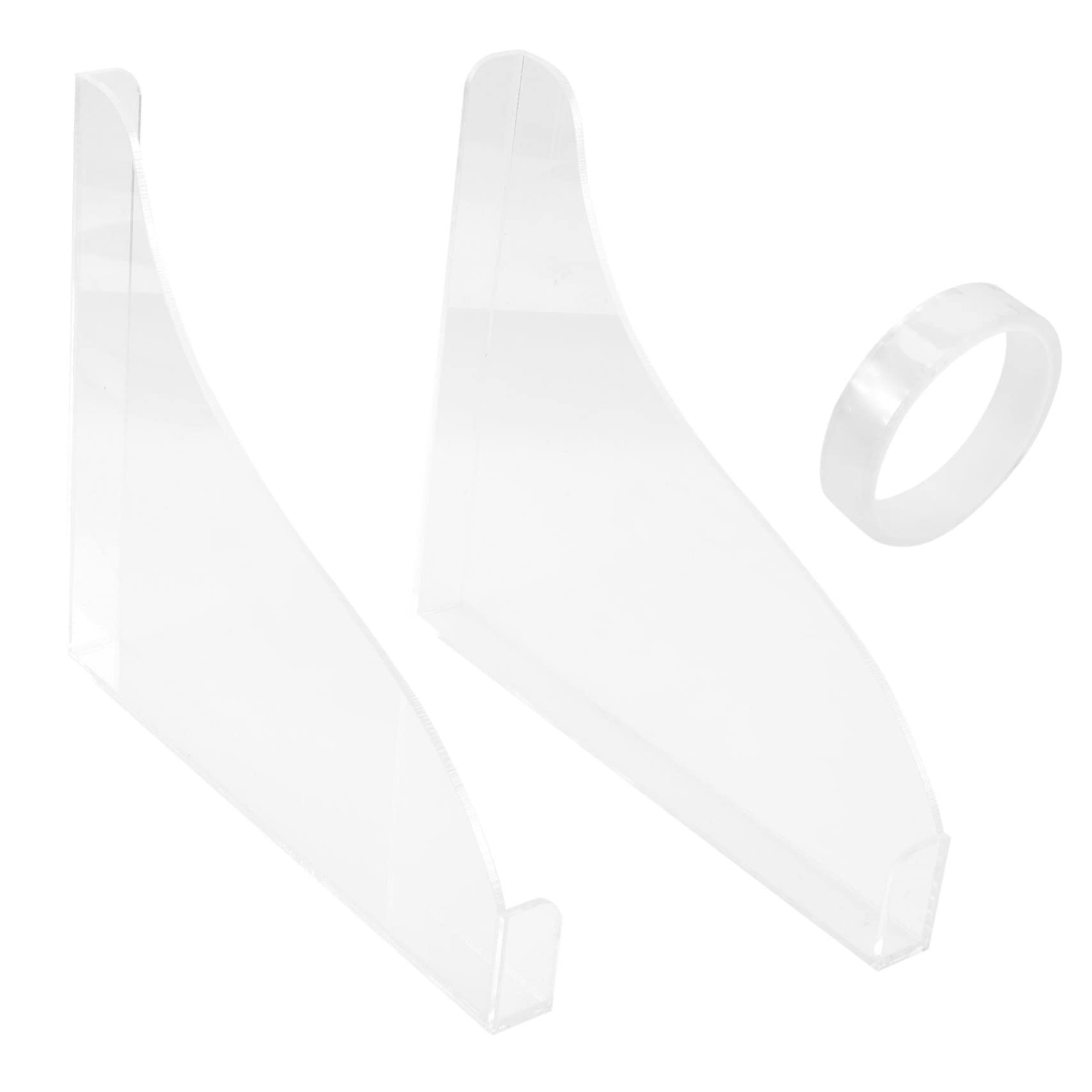 2Pcs Acrylic Bathtub Splashing Guards Water Barrier for Bathtub Protection Easy Install with Adhesive Tape Prevents Water Spills and Slippery Floors