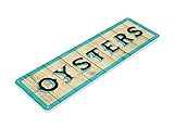 Tinworld Tin Sign: Oysters Rustic Kitchen Lake Beach House Seafood Restaurant Store Metal Decor B792