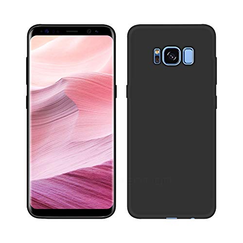 Image of Case Creation Luxurious OG Series for Samsung Galaxy S8+ Case Cover,Anti-Dirty Slim Case Frosted Matte Cute Candy TPU Raised Bezel (Splash of Color) Back Cover for Samsung S8+ -Black