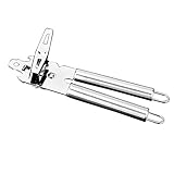 PowMax Hicober Manual Can Opener, Professional Portable Heavy Duty Stainless Steel Sharp Blade and Gear -- Built in Bottle Opener with Easy Turn Knob and Ergonomic Soft Grips Handles