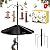 iBorn Bird Feeder Pole with Squirrel Baffle 78“ Wild Bird Feeder Pole Kit,Shepherd Hook with 19.5”Oversized Guard Baffles for Feeders Outdoor Hanging (Feeders NOT Included)