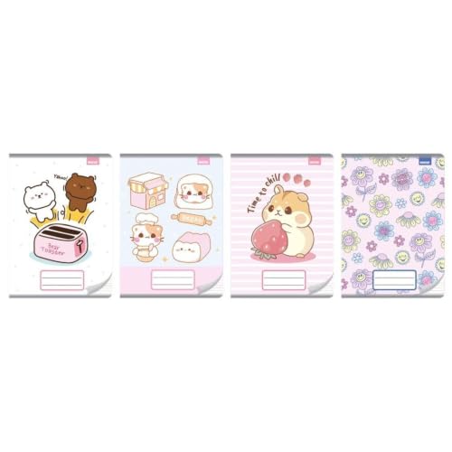 Cuaderno A5 de triple línea que mejora la caligrafía infantil, lote a color de 20 unidades