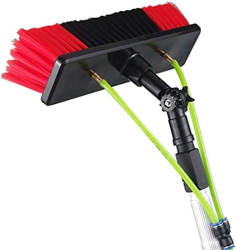 Techtongda Window Cleaning Poles Water Fed Brush 8m Poles Easy to Install