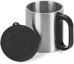 Caneca de Aço Inox Premium com Tampa - Mantenha sua bebida na temperatura ideal!