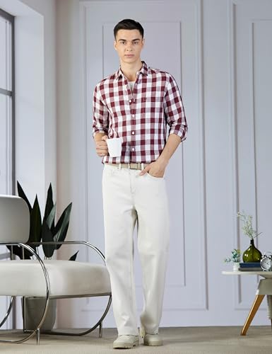 Image of United Colors of Benetton Men's Cotton Slim Fit Shirt