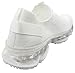 Forever Link Womens Air Cushion Fashion Sneakers Breathable Lightweight Walking Shoes (White, 8)
