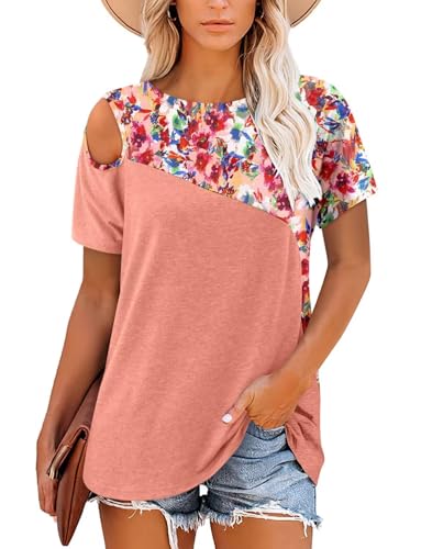 KISSMODA Summer Short Sleeve T Shirt Loose Fit Casual Dressy Women Top 2025 Trendy Ladies Fashion Blouses(S-3XL)