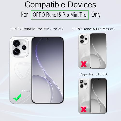 Image of Ibywind for OPPO Reno15 Pro Mini /Pro Screen Protector,2 Pack,9H Hardness Tempered Glass and Camera Lens Protector,with Alignment Frame,Full Coverage,Bubble Free,Fingerprint Unlock,Scratch Resistant