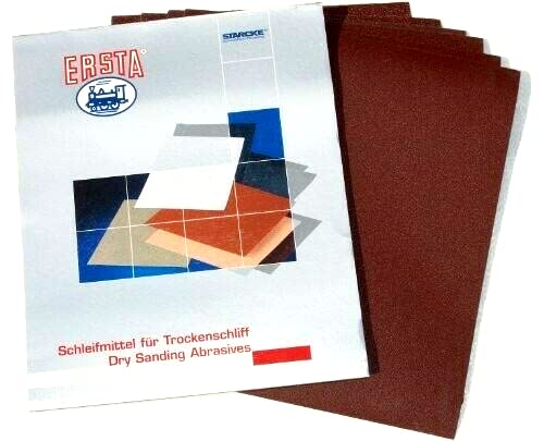 Sandpaper 240 Grit Aluminum Oxide 9" x 11" Sheets 50 Pcs Made in Germany