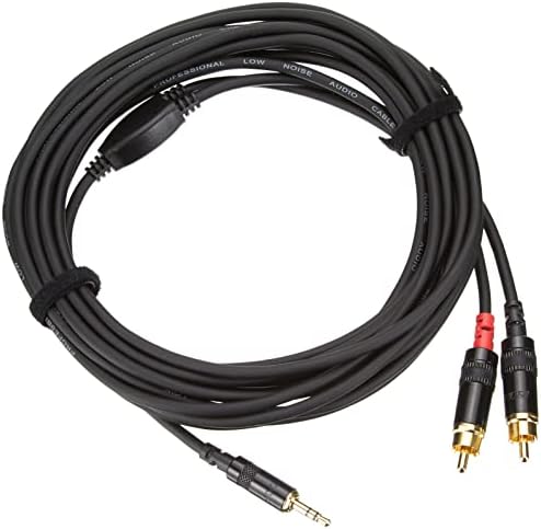 Cordial CFY 6 WCC Y-Adaptor Cable 3.5 mm Stereo Jack / 2x RCA 6 m with Gold-Plated Contacts