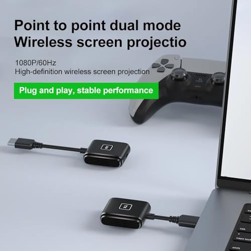 Image of ETZIN Wireless HDMI Transmitter and Receiver 1080P,Wireless HDMI Sender 2.4G /5G 165FT Plug & Play Portable Extender for Streaming Video /Audio to HDTV /Projectors /Monitors 50M /165FT EPL-1417H