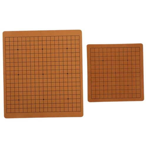 HOOTNEE 2 tableros de ajedrez portátiles de doble cara para niños y niñas, tablero de juego plegable de piel sintética para pensamiento estratégico, adecuado para uso en interiores y exteriores