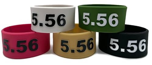 Metrix Defense 556 NATO 5.56mm Magazine Mag ID Band Marking Silicone Rubber Band Large and Durable (Pack of 3 FDE)