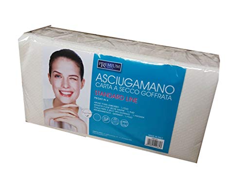 Asciugamani usa e getta carta secco goffrata 60pz - 40x70
