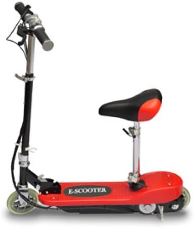 120w Electric Scooter Rechargeable E-Scooter (With Seat, Red)