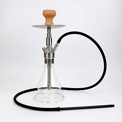 Mr. Hao Shisha Wasserpfeife Narghile Pfeife mit 1 Schlauch, Party Smoking Set Ohne Nikotin