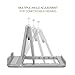 MoKo Phone/Tablet Stand, Foldable Tablet Holder Compatible with iPhone 16/Pro/Pro Max/Plus, iPhone 15/Pro/Pro Max/Plus, iPhone 14/Pro/Pro Max/Plus, iPhone 13/Pro/Pro Max/Plus, Gray