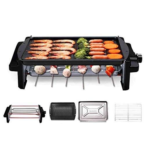 AZHom Barbecue electric household smokeless barbecue grill Korean non-stick barbecue pan electric baking pan indoor multifunctional electric oven