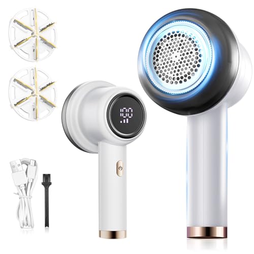 Wikcieh 毛玉取り器 電動6枚刃 Type-C充電式