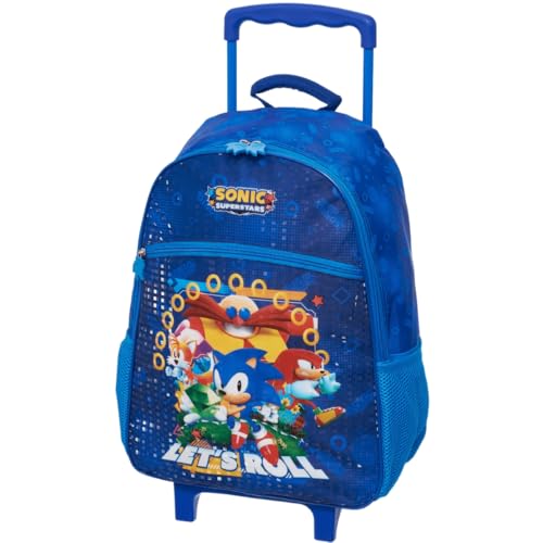 Mochila Infantil com Rodinha, Pacific, Sonic Superstar