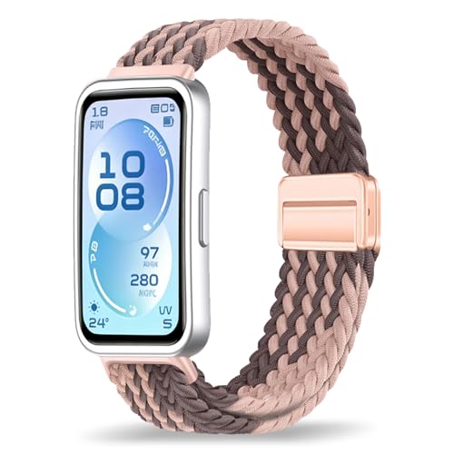 [VanHooc] �o���h Huawei Band 11/Huawei Band 11 Pro �Ή� �i�C���� �u���C�f�b�h �ґg �L�k�� �}�O�l�b�g �o�b�N�� �ʋC�� ��� ���C�o�b�N�� ���i�K���� �ϊ��ϐ��� �\�t�g �X�|�[�c�o���h �����Y ���f�B�[�X