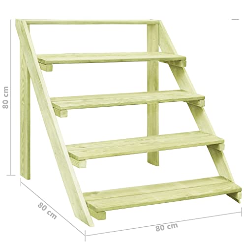Étagère à fleurs extérieure résistante aux intempéries en bois - 7