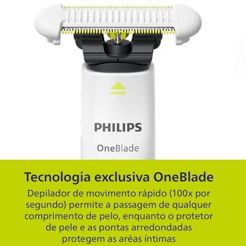 Image of Philips OneBlade Intimate Underarm & Intimate Razor for Men and Women, SkinProtect Cuts and Scratches - QP1924 /10