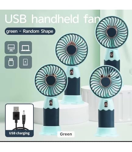 Image of Endzone (2 pack Portable Mini Fan - Rechargeable Hand Fan with Higher Speeds, 2000mAh Battery, Lightweight Design, Low Noise, and Easy Portability for Indoor and Outdoor Use. (2)